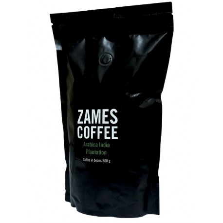  Кофе в зернах ZAMES COFFEE Arabica India Plantation 500 гр