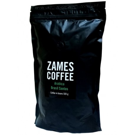  Кофе в зернах ZAMES COFFEE Arabica Brasil Santos 500 гр