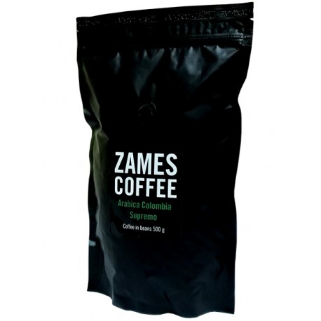  Кофе в зернах ZAMES COFFEE Arabica Colombia Supremo 500 гр 