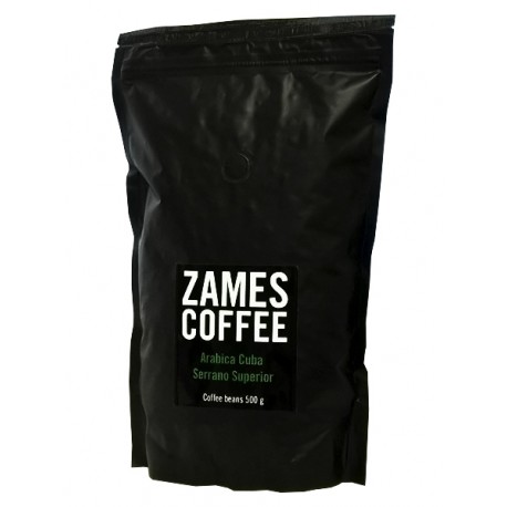 Кофе в зернах ZAMES COFFEE Arabica Cuba Serrano Superior 500 гр 