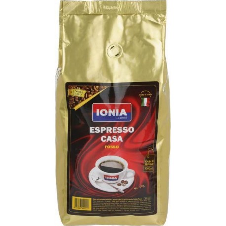 Кофе в зернах IONIA Espresso Casa Italia Rosso 1 кг.