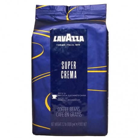 Кофе Lavazza Super Crema в зернах 1000 г(Италия)